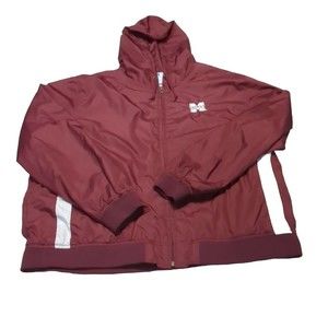 NCAA Mississippi State Bulldogs Jacket Mens XLarge Maroon Full Zip Hooded